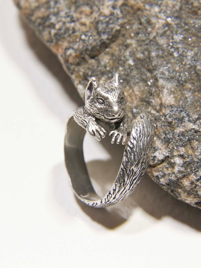 swarovski squirrel ring