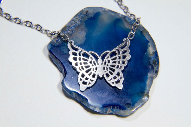 Butterfly Necklace / Monarch Butterfly pendant / Mamma Mia Etsy