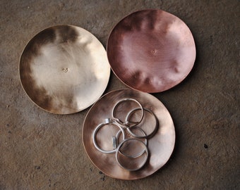 Handmade Metal Ring Dishes | Copper, Brass and Bronze Bowls