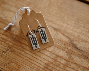 Cactus Dangle Earrings | Sterling Silver