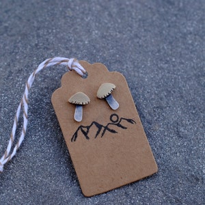 Mushroom Stud Earrings image 1