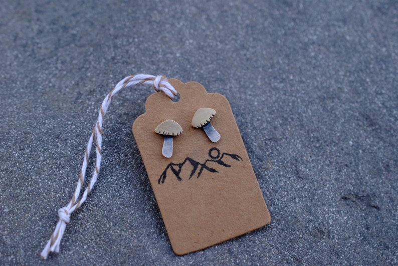 Mushroom Stud Earrings image 1