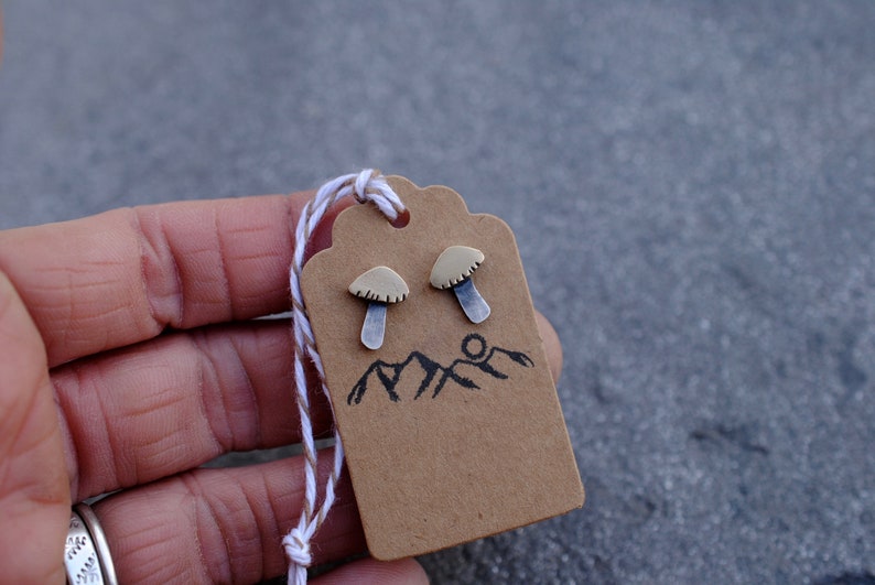 Mushroom Stud Earrings image 2