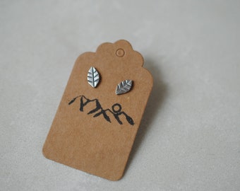 Tiny Leaf Studs