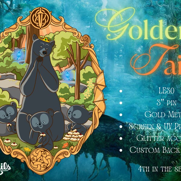 PRESALE - Golden Tails Brave LE30 Disney Fantasy Pin