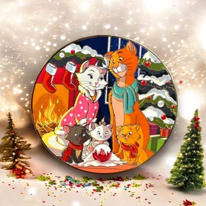 Merry Meowmas Disney Aristocats  Christmas Fantasy Pin