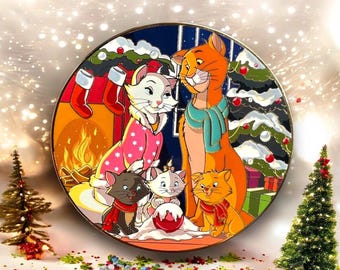 Merry Meowmas Disney Aristocats  Christmas Fantasy Pin