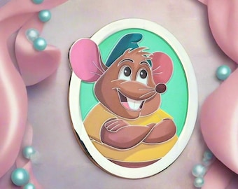 Enchanted Pawtraits - Cinderella Gus Gus fantasy pin