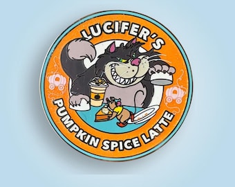 PAWBUCKS Lucifer Pumpkin Spice Latte LE30 Disney Fantasy Pin
