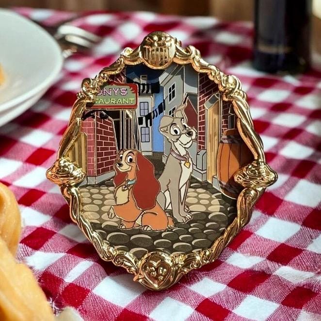 Lady and Tramp Pin - Etsy