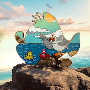 Furever Favorites The Little Mermaid  Flounder LE30 Disney Fantasy Pin