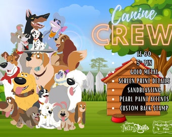 PREVENTA - Canine Crew LE60 Jumbo Disney Dog Fantasy Pin