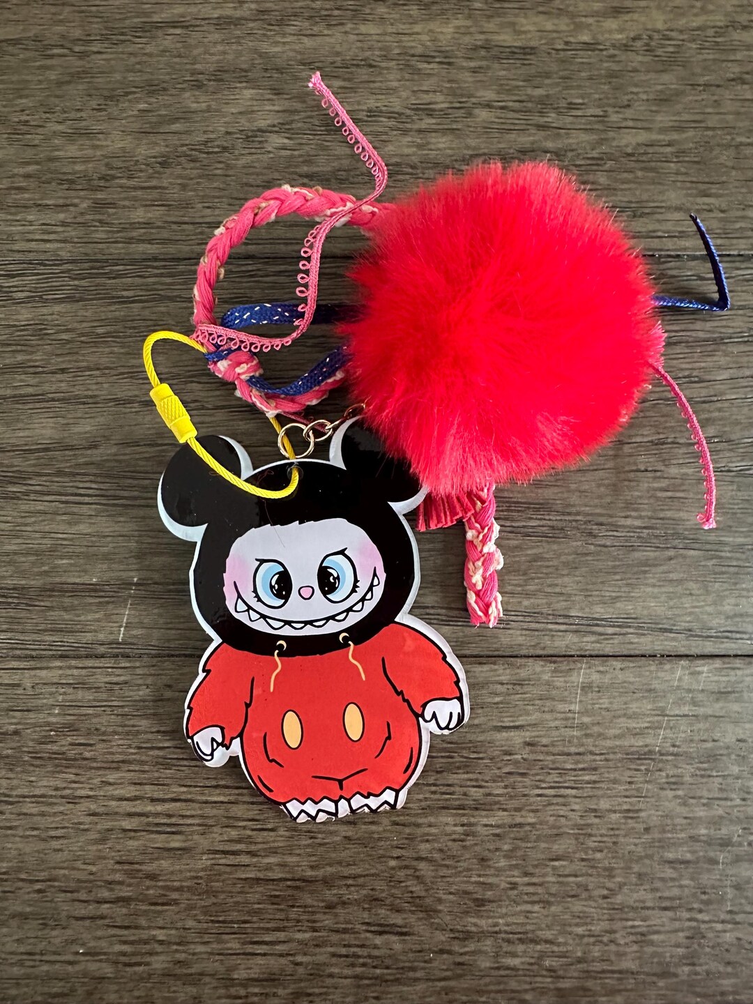Labubu Key Tag Labubu Mickey Mouse Bag Tag / Key Chain - Etsy