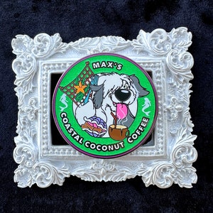 PAWBUCKS Max&#39;s Coastal Coconut Coffee LE30 Disney Fantasy Pin
