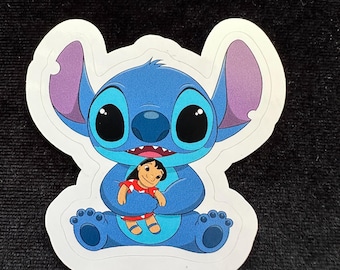 Pegatina de Stitch y Lilo de Cuddle Critters