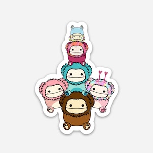 Squish Bigfoot Bundle Sticker