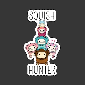 Bigfoot Version Squish Hunter Sticker