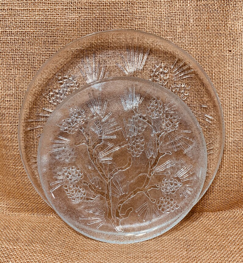 Tiara Ponderosa Pine Dinner Glassware by Indiana Glass 1981 Etsy