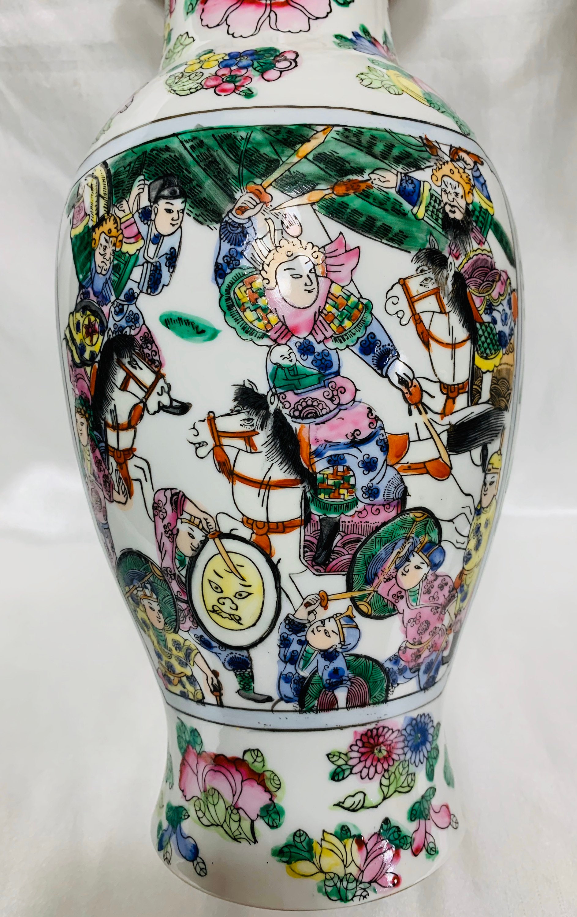 Handpainted Asian Vase Made in Macau. Etsy