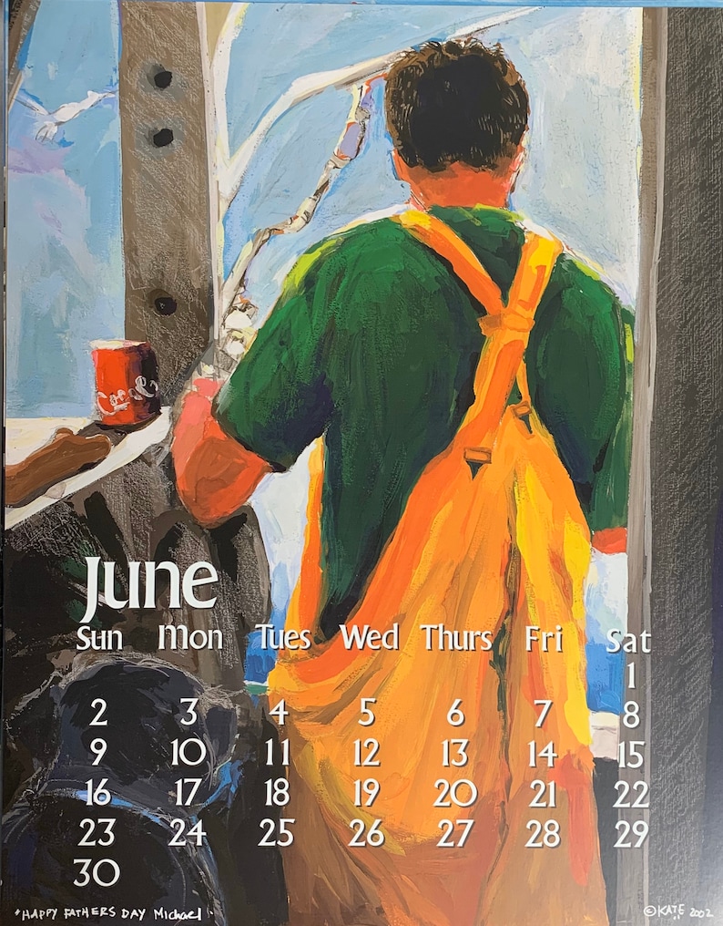 Kate Libby 2002 Calendar. Etsy