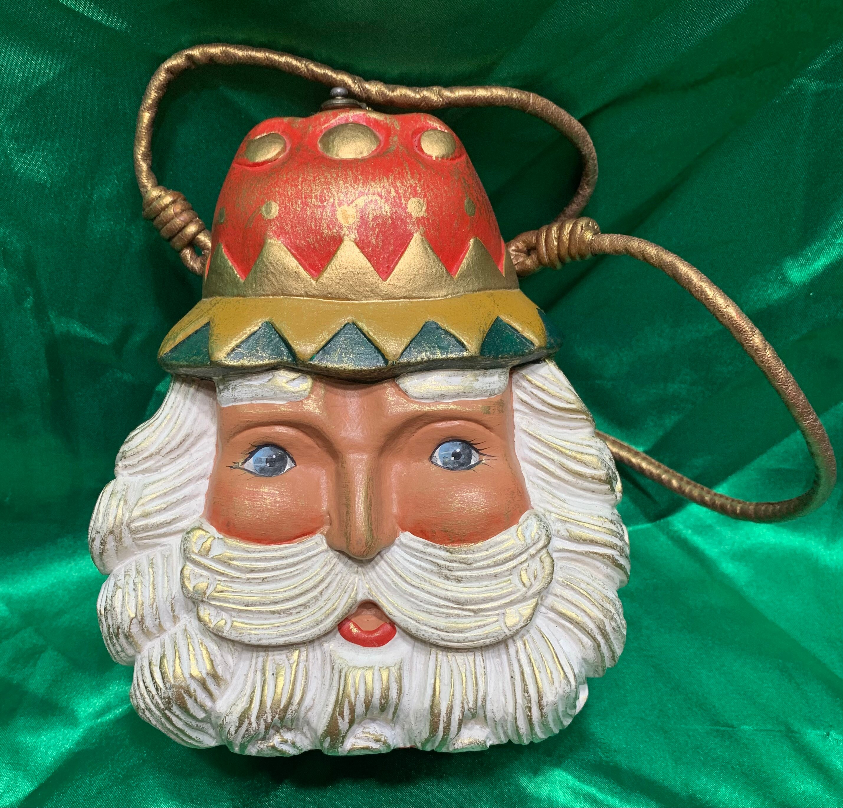 Timmy Woods Beverly Hills Vintage Retired Whimsical Santa Claus Bag