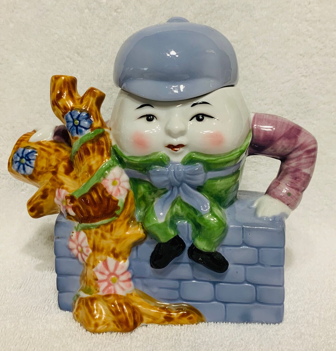 Humpty Dumpty Ceramic Tea Pot, Feitx, Circa 1970's. NOTE: Please Read ...