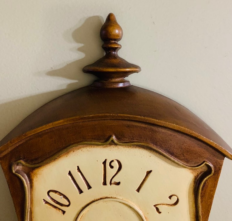 Rare Cast Metal Street Lampdesign Wall Clock, Sexton USA, 1970's. NOTE