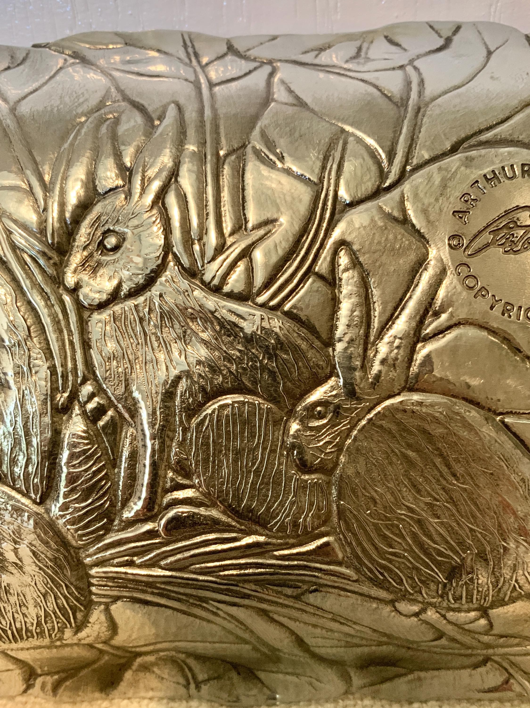 Arthur Court Bunny Rabbit Pewter 18.5