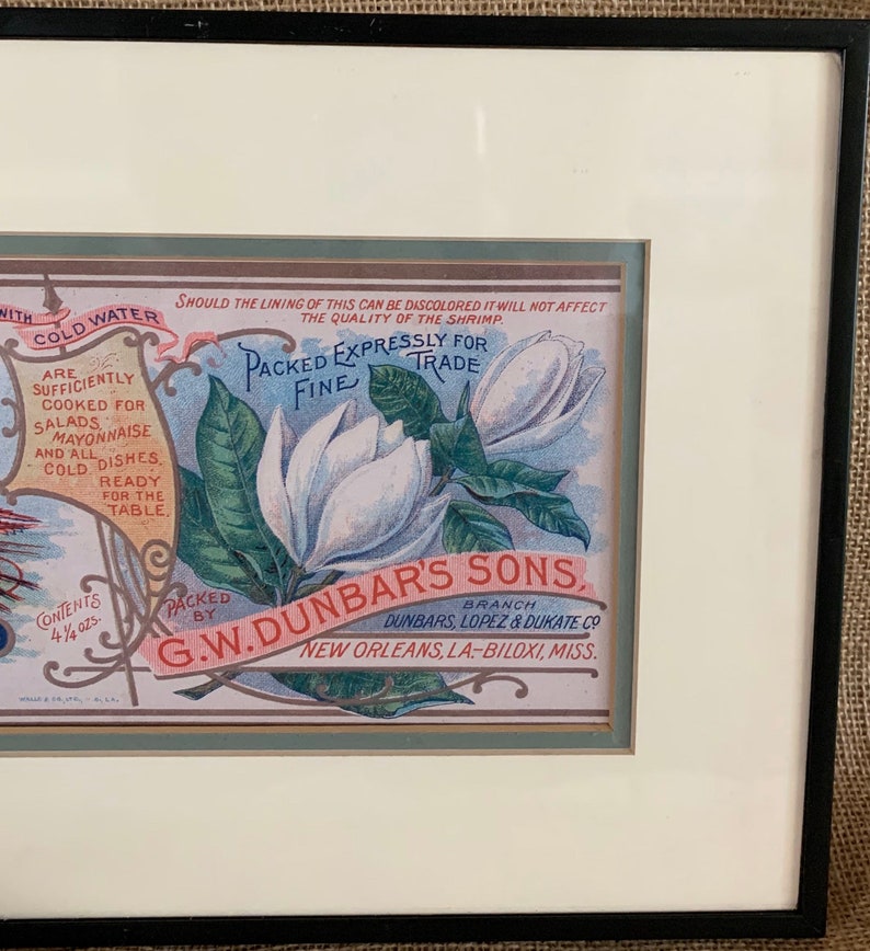 Magnolia Brand Barataria Shrimp Advertisement.