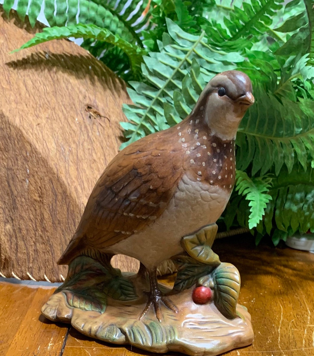 Ceramic Quail Female, Holland Mold, 1950's. NOTE: Please