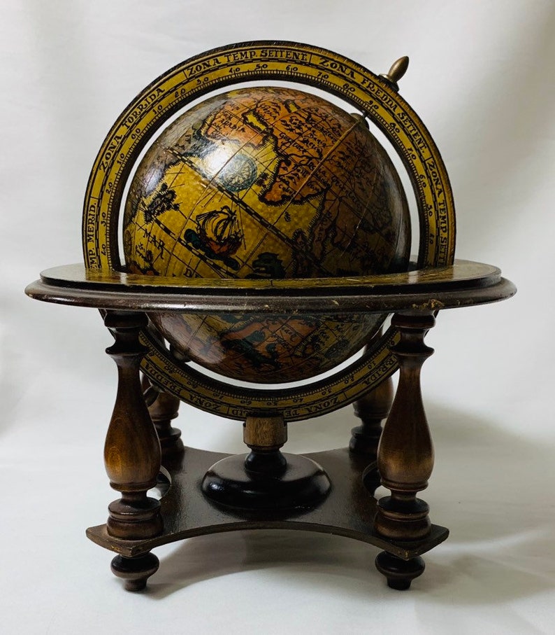 Old World Zodiac Globes tabletop Globe. Made in Italy. 
