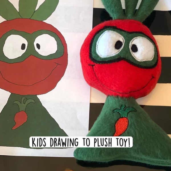 Custom Plush Stuffed Toy, Send in Drawing, Perfect birthday gift, cool gift, unique gift, Christmas gift, anytime gift!