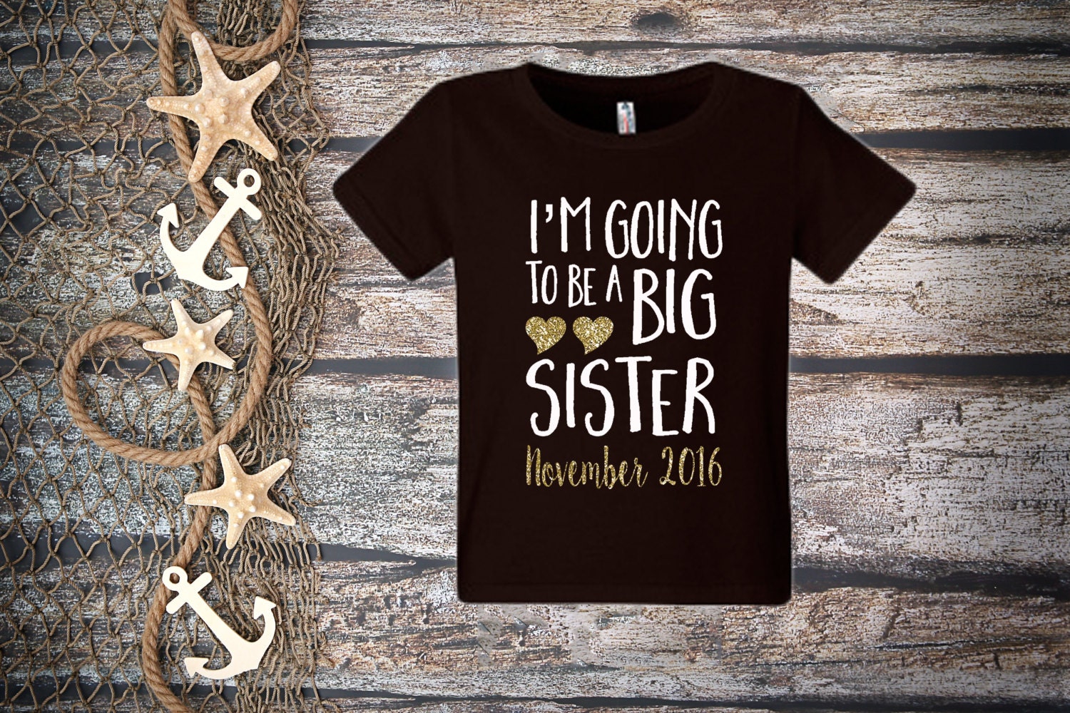 I'm Going To Be a Big Sister ShirtShort Sleeve Black Etsy