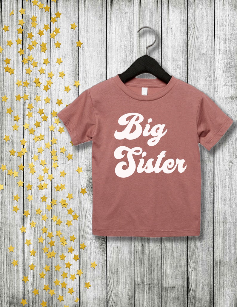 SALE Big Sister ShirtShort Sleeve Black T-shirtKid's image 0