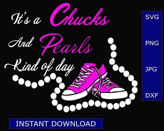 Chucks and Pearls SVG digital download, Kamala Harris, Madam VP, Women Graphics, Chucks and Pearls SVG, Cut File, Cricut, Silhouette