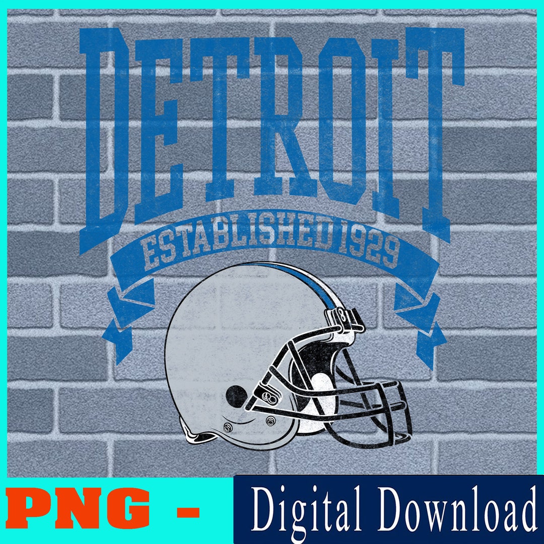 Detroit Football PNG Football Team PNG Detroit Football Etsy