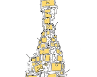 TV Tower Print 11 x 14