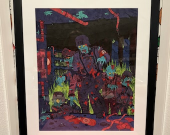 Rise of the Undead Krauts-(20x24) Hunter Freese Framed Artwork