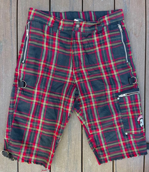 Plaid Punk Shorts - Etsy