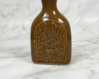 Vintage Polish Stoneware FNK Bochnia Relief Pottery Mid Century Folk Art Ceramic