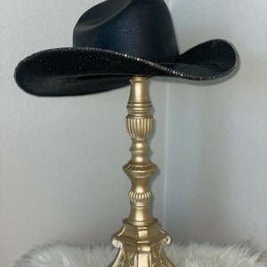 Black Rhinestone Cowboy Hat
