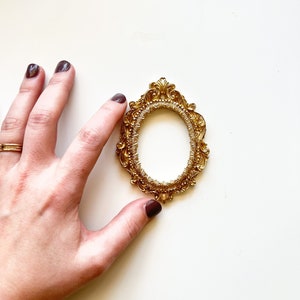 Gold Vintage Resin Frame | Miniature Gold Frame | Resin Frame | Art Frames | Vintage Frame | Gold frame | Christmas Ornaments |