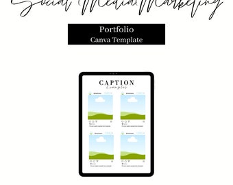 Plantilla de portafolio de marketing en redes sociales