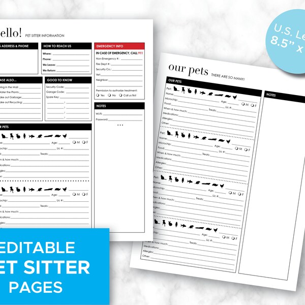 Petsitting Instructions Etsy UK Petsitting Instructions Etsy UK