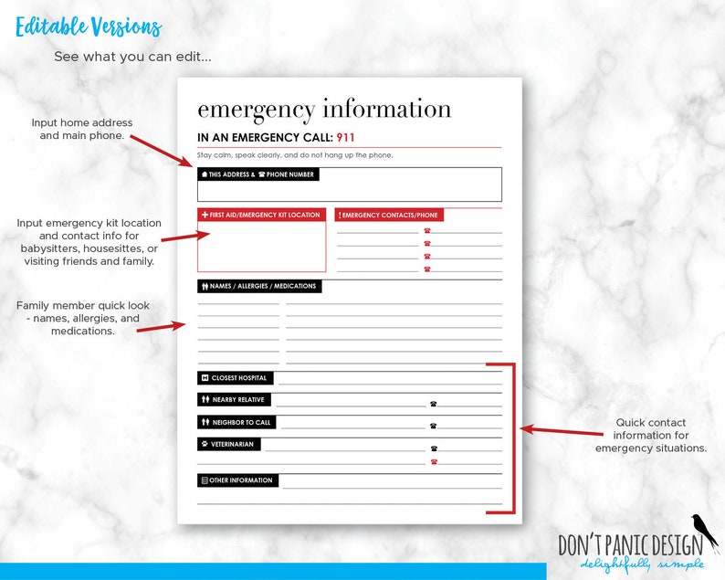 The Better Medical Bundle: EDITABLE Health Bundle Printable Home Management Pages Organize Medical Records, Prescriptions, Pdf Organizer image 3