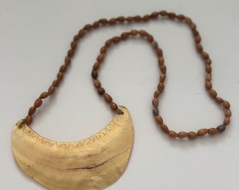 RARE Antique Vintage Kina Shell Currency Necklace from Papa New Guinea