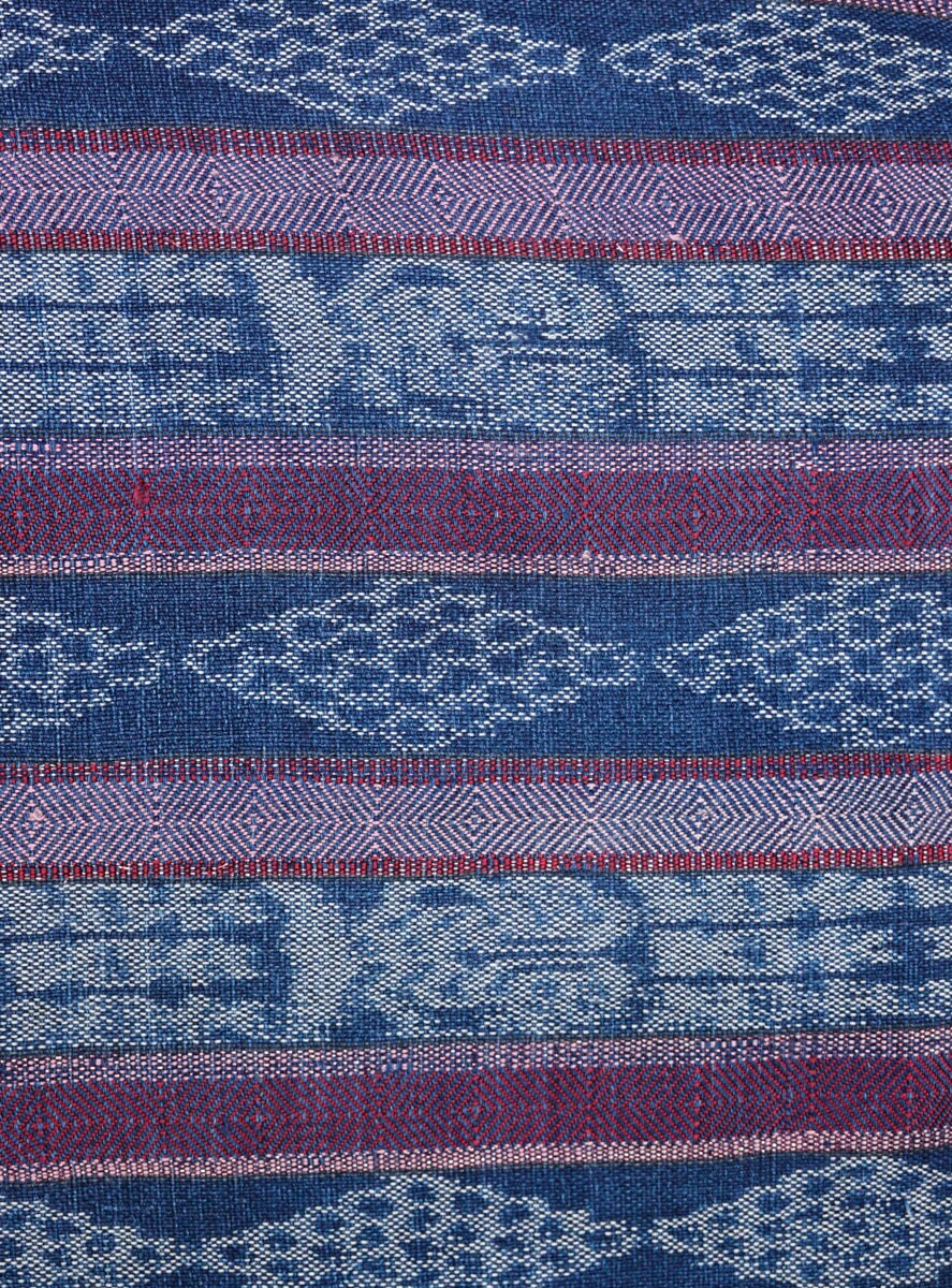 Vintage Maya Handwoven Indigo Ikat Textile Caftan/Kaftan | Etsy