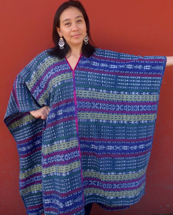 Vintage Maya Textile Caftan/Kaftan Poncho from Guatemala | Etsy