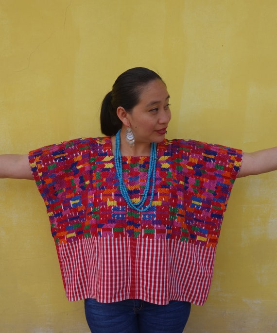 Vintage Mayan Guatemalan Handwoven Textile Huipil from San | Etsy