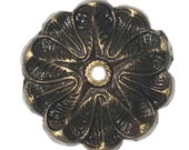 Antique Solid Metal Flower Shaped Round Decorative Back Plate Base (8 COLORS) for any Drawer or Door Knob or Pull - BP7